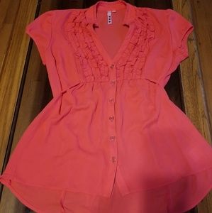 New orange button up shirt